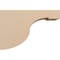 Ekena Millwork 6"W x 18"D x 12"H Classic Del Monte Rough Cedar Woodgrain TimberThane Corbel, Primed Tan CORUR06X18X12DELRCPR - alternate 5